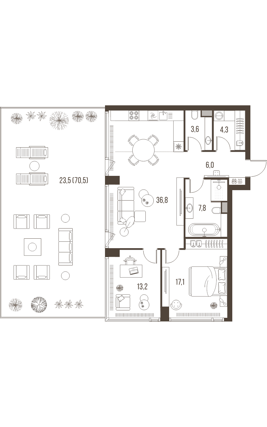 3 ккв (Евро) 112,3 м²