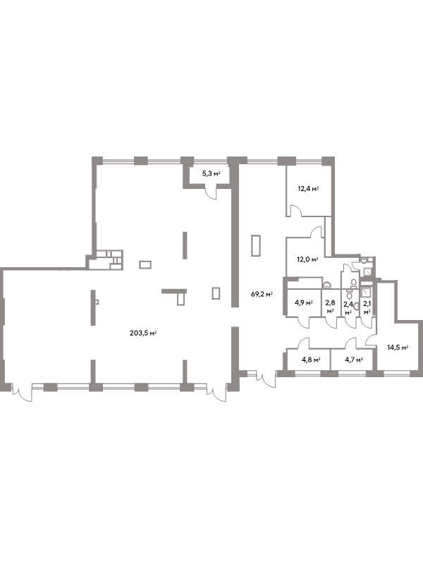 К. пом 336,3 м²