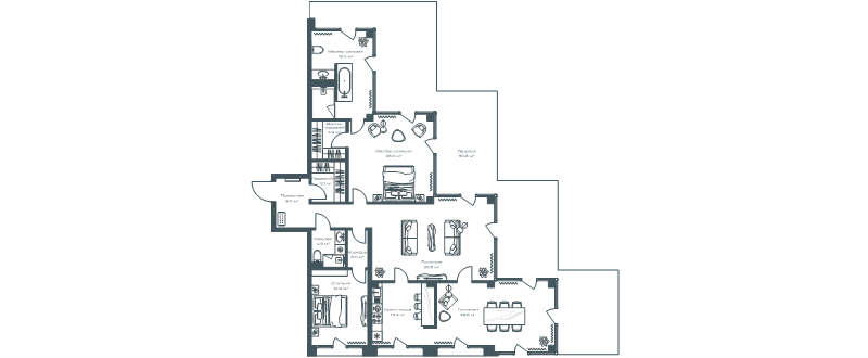 3 ккв (Евро) 191,3 м²