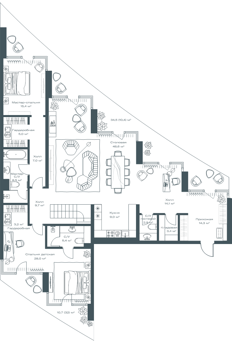 4 ккв (Евро) 246,1 м²