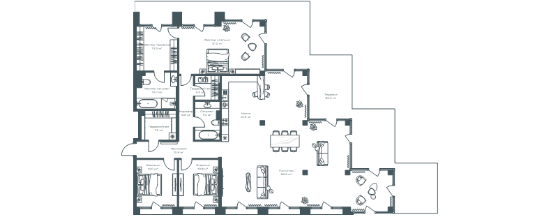4 ккв (Евро) 265,6 м²