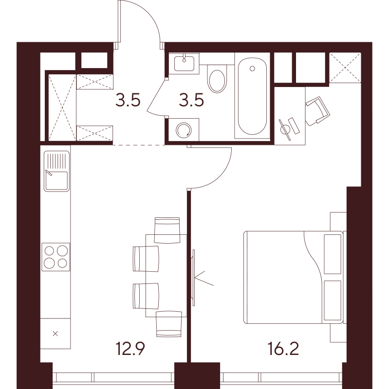 1 ккв 36,1 м²