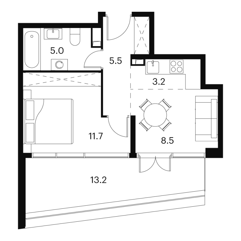 1 ккв 47,1 м²