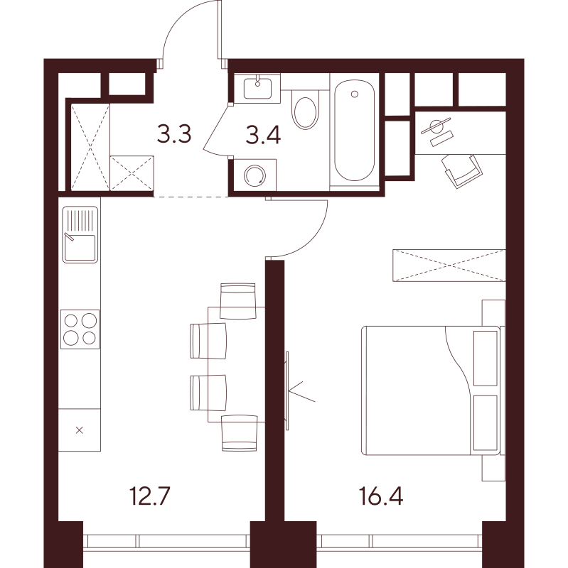 1 ккв 35,8 м²