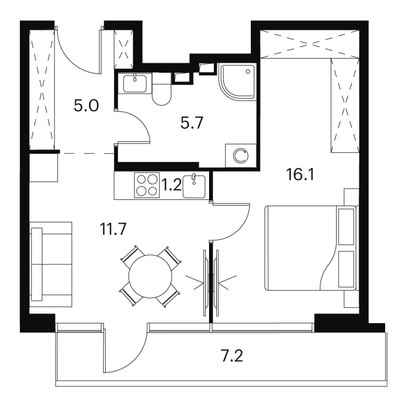 1 ккв 46,9 м²