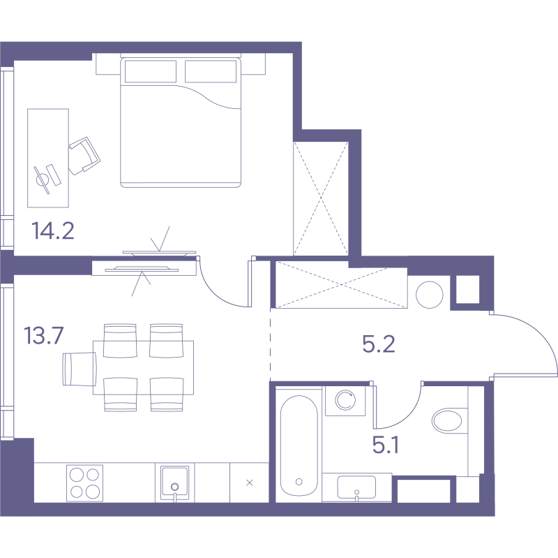 1 ккв 38,2 м²