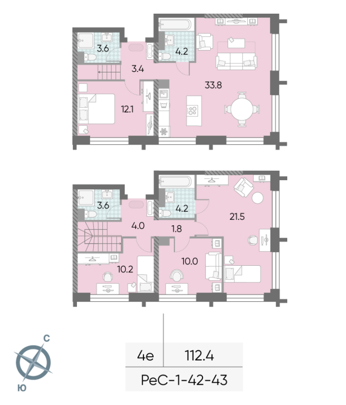 5 ккв (Евро) 112,4 м²