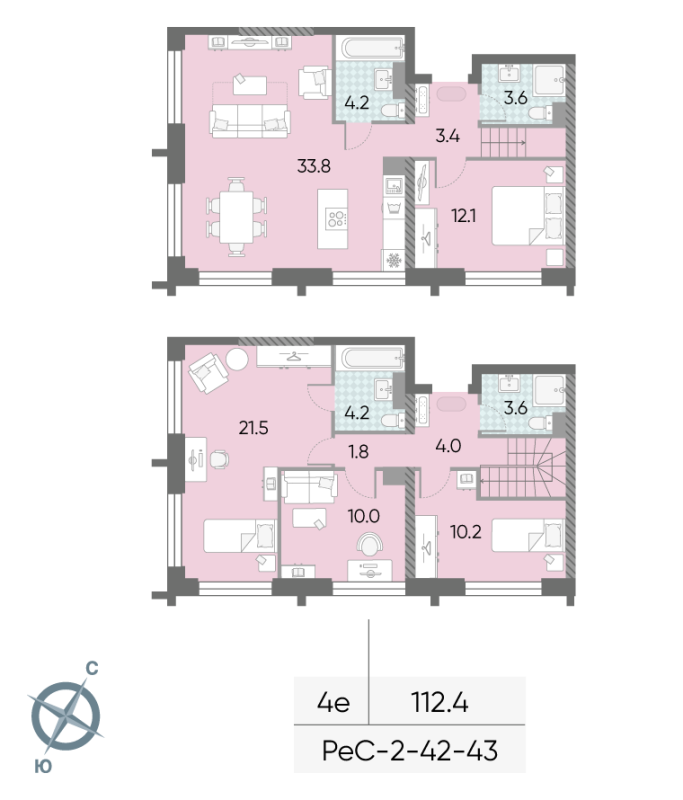 5 ккв (Евро) 112,4 м²