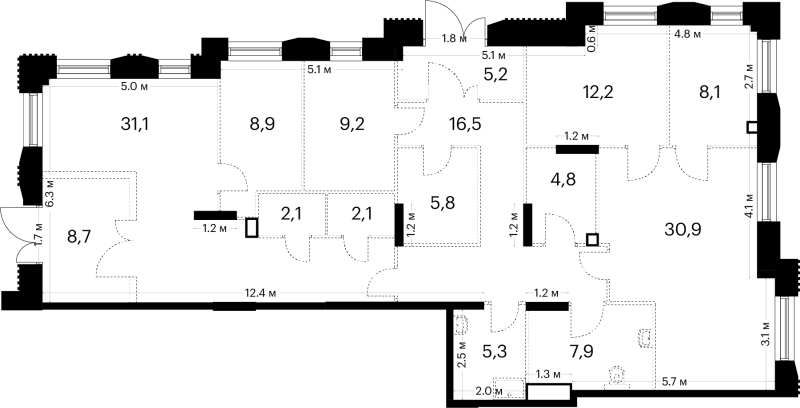 К. пом 158,8 м²