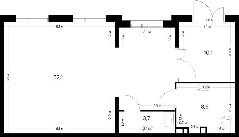 К. пом 74,5 м²