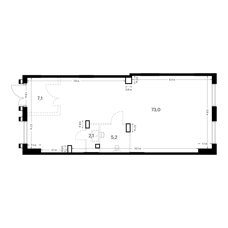 К. пом 87,4 м²