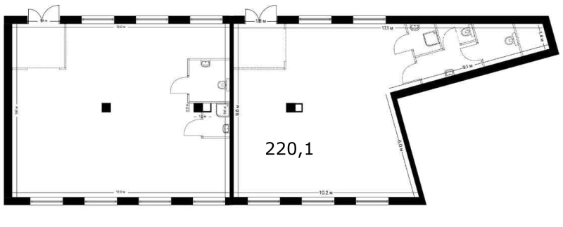К. пом 220,1 м²
