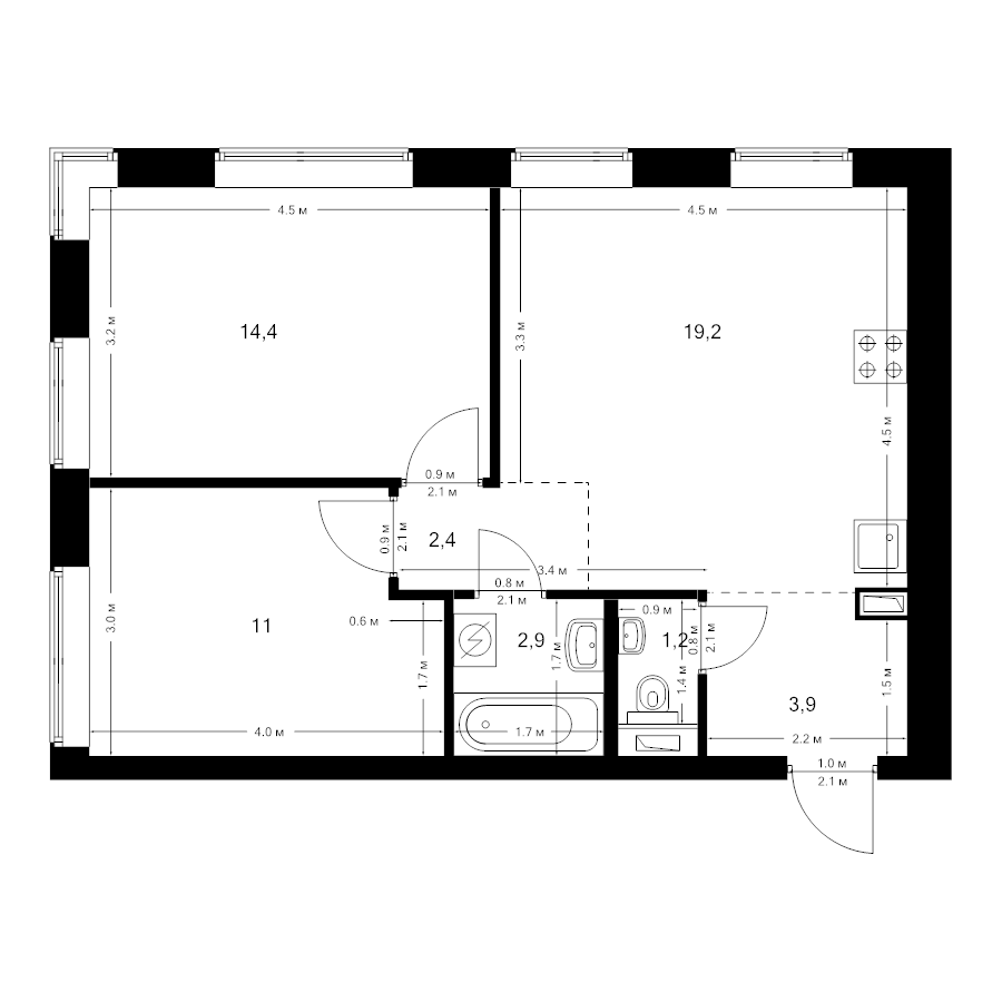 3 ккв (Евро)