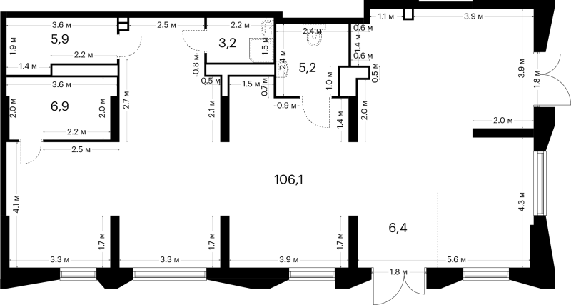 К. пом 133,7 м²