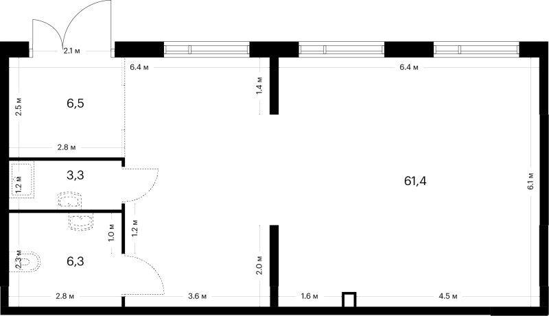К. пом 77,5 м²
