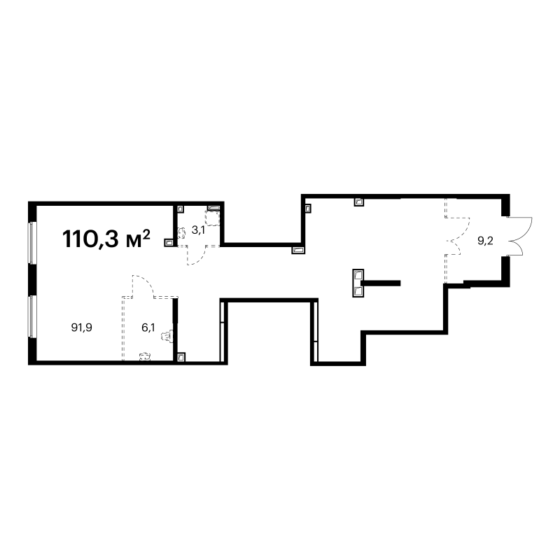 К. пом 110,4 м²