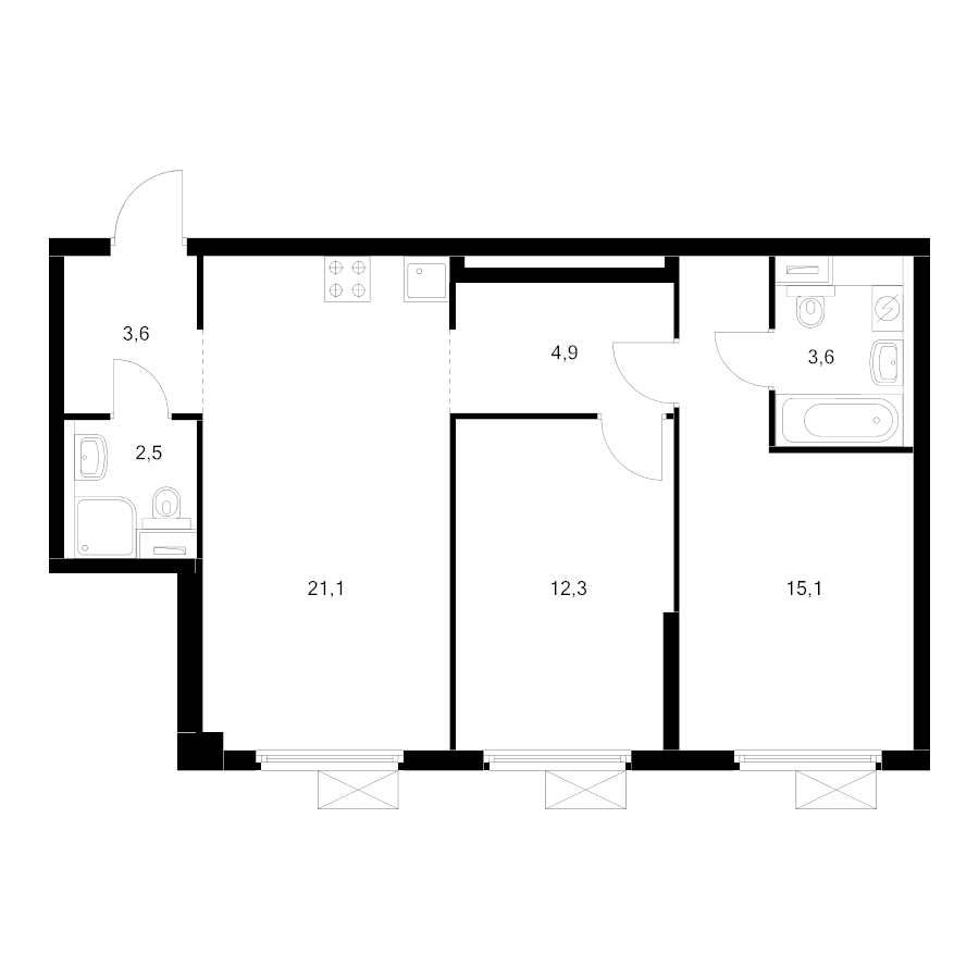 3 ккв (Евро)