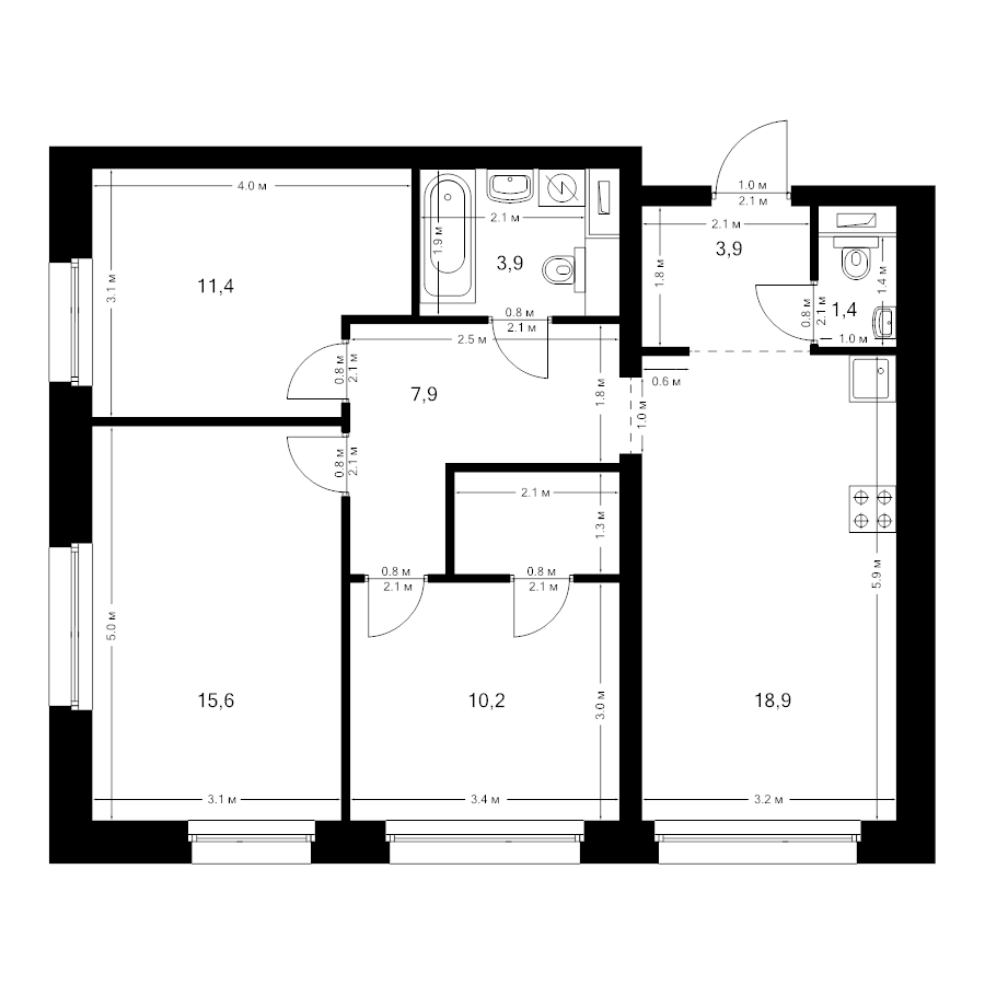 4 ккв (Евро)