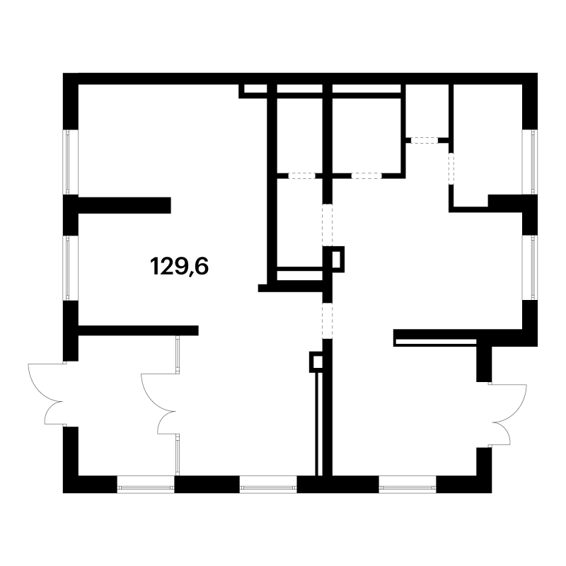 К. пом 129,6 м²