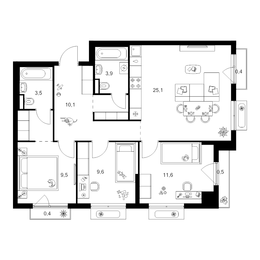 4 ккв (Евро)