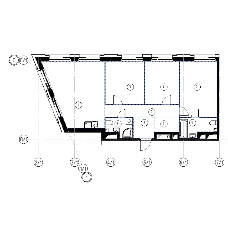 4 ккв (Евро) 94,4 м²