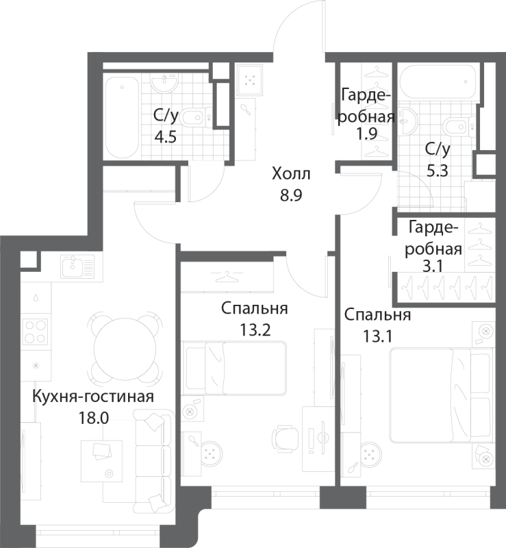3 ккв (Евро)