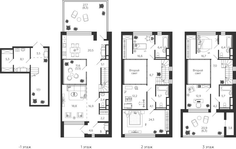 7 ккв (Евро) 249,2 м²