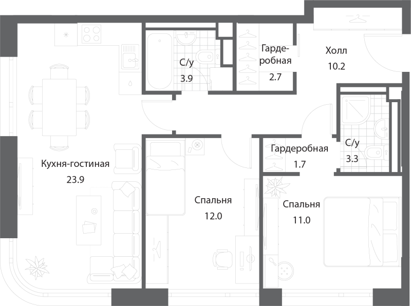 3 ккв (Евро)