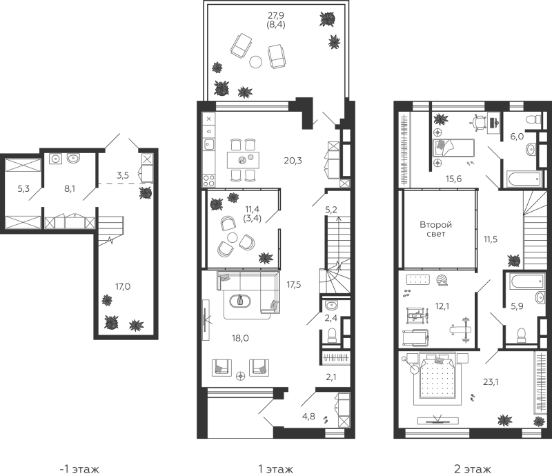 5 ккв (Евро) 185,5 м²