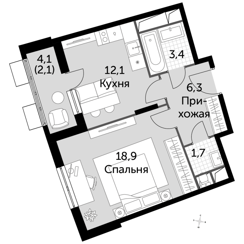 1 ккв