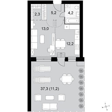 1 ккв 48,1 м²