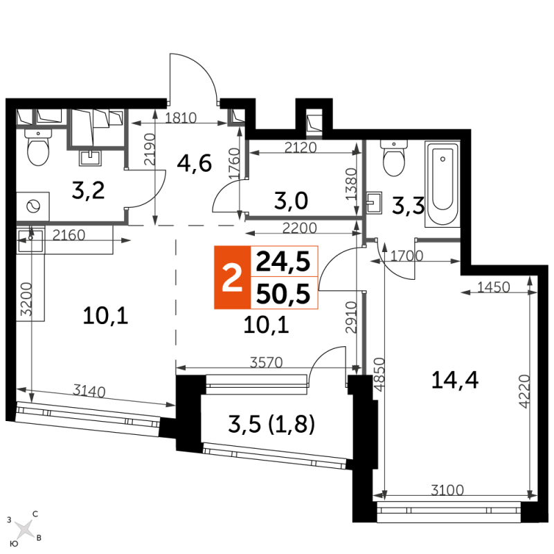 2 ккв (Евро)