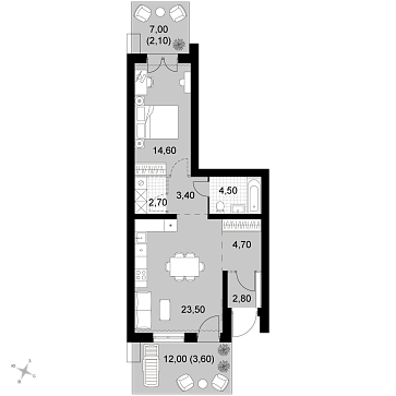 2 ккв (Евро) 61,9 м²