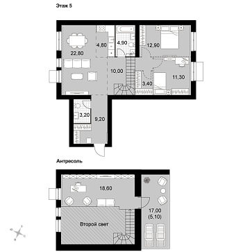 4 ккв (Евро) 106,2 м²