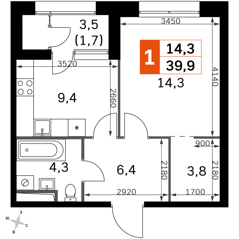 1 ккв