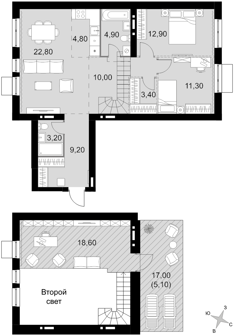 4 ккв (Евро) 106,2 м²