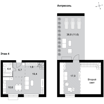2 ккв (Евро) 70,5 м²