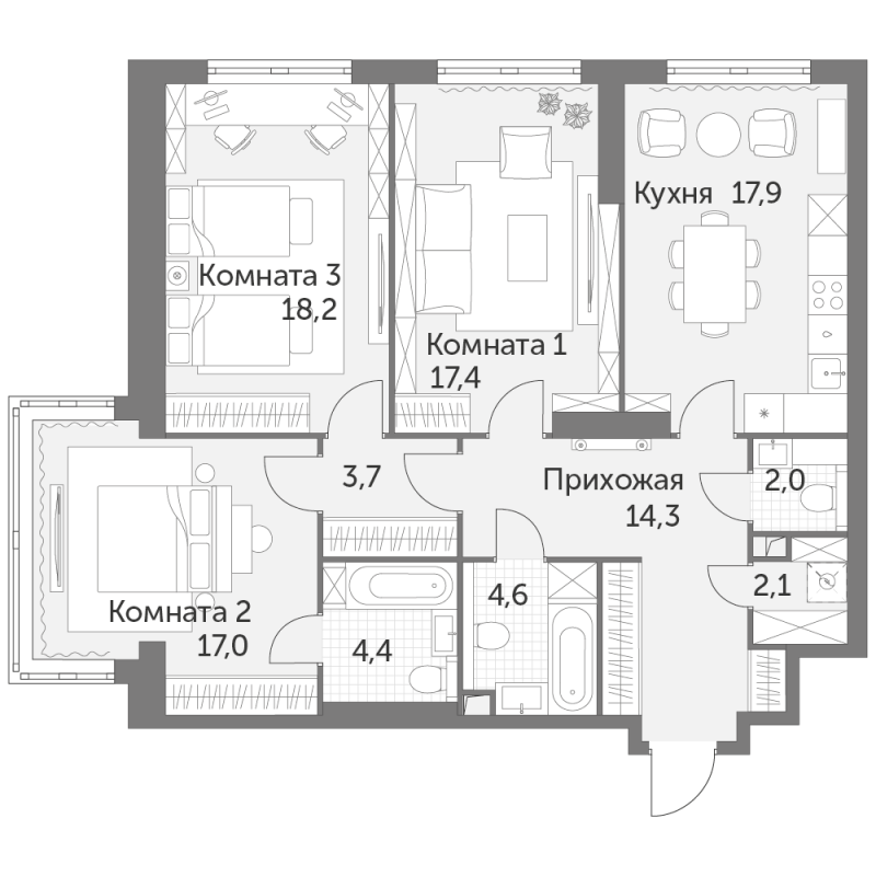 4 ккв (Евро)
