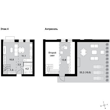 2 ккв (Евро) 67,3 м²
