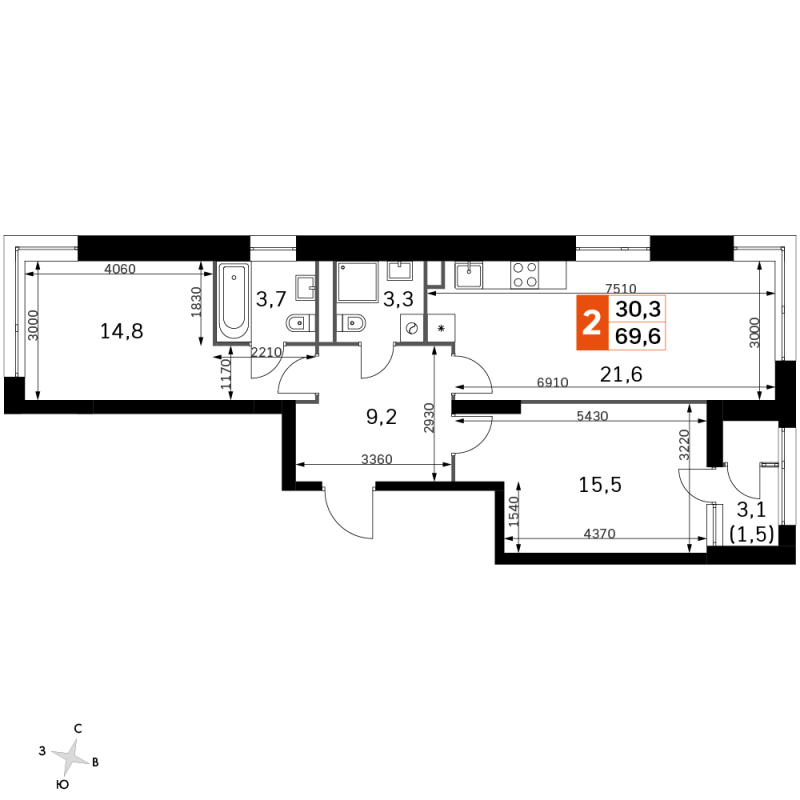 3 ккв (Евро)