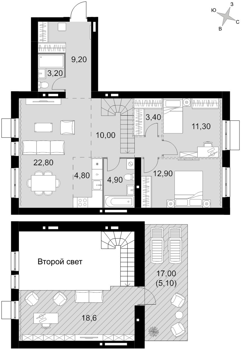 4 ккв (Евро) 106,2 м²