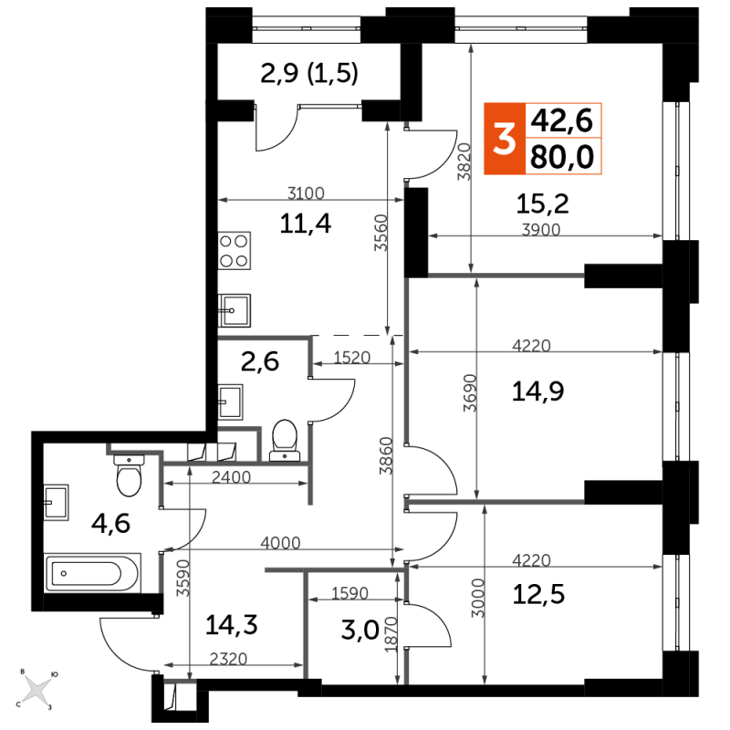 3 ккв