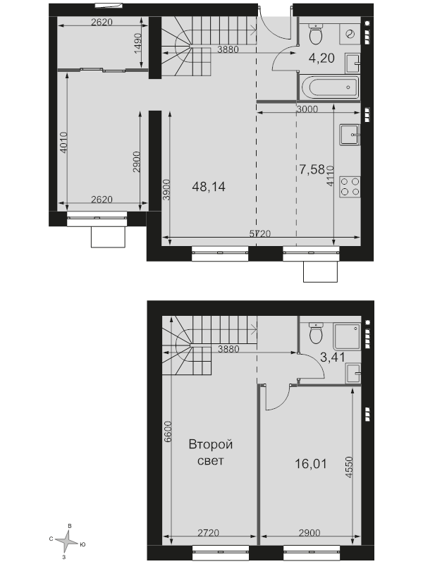3 ккв (Евро) 71,8 м²
