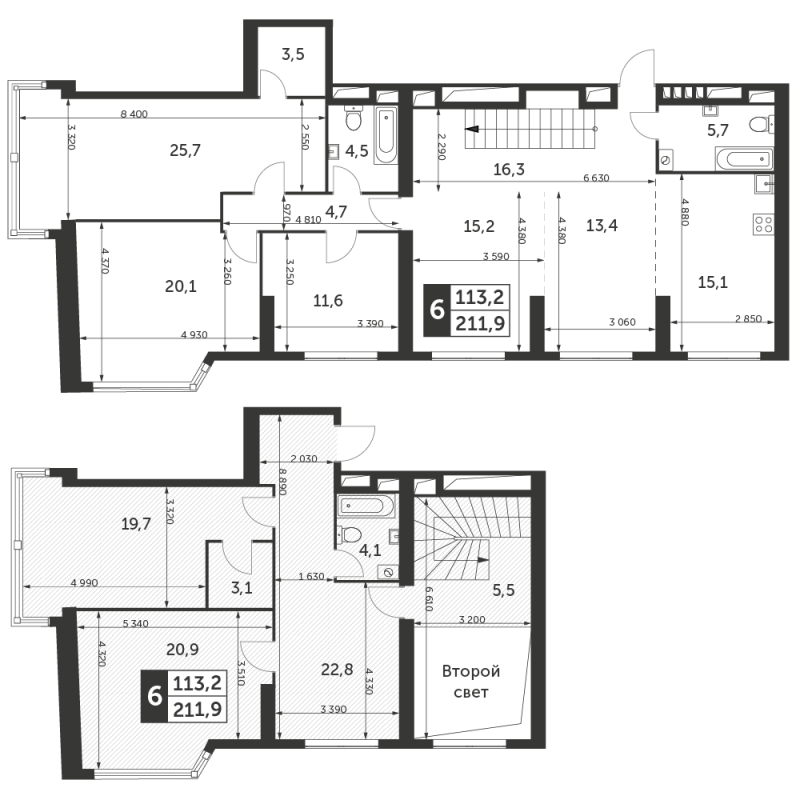 7 ккв (Евро) 211,9 м²