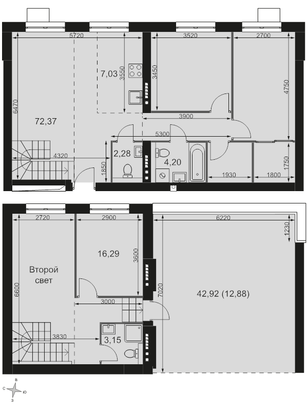 4 ккв (Евро) 111,2 м²