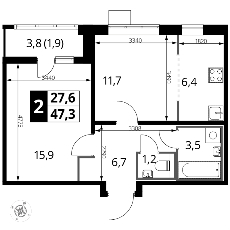 2 ккв (Евро)
