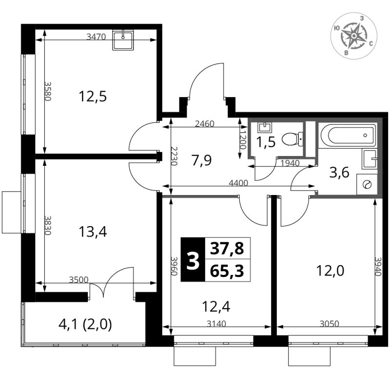 3 ккв