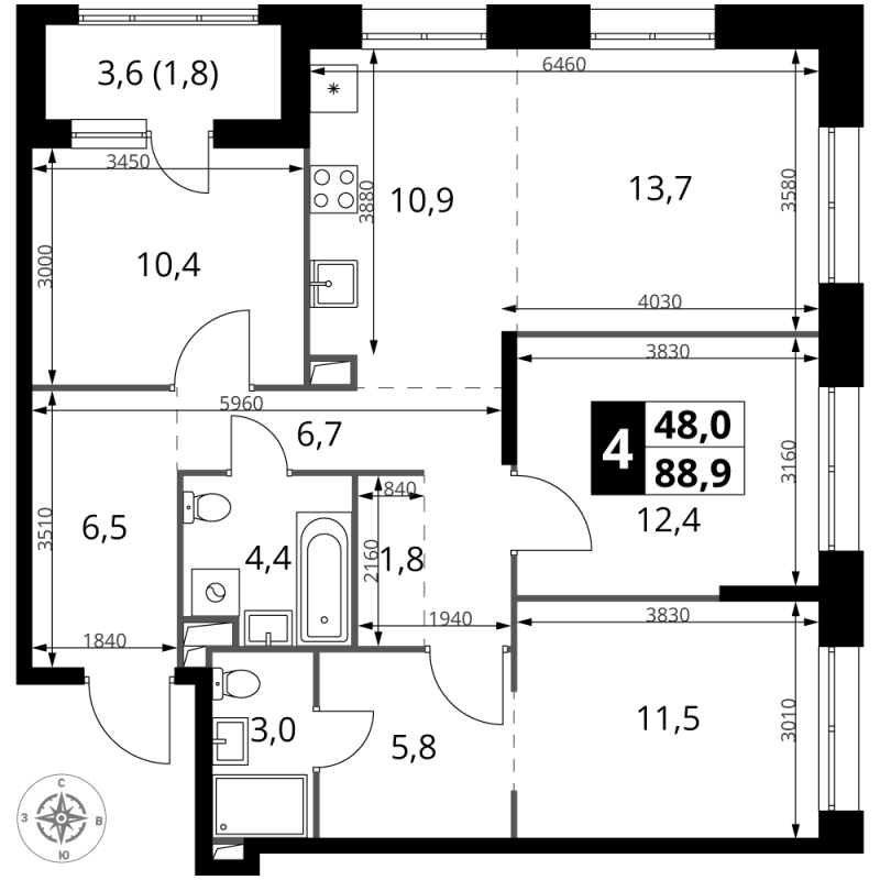 4 ккв (Евро)