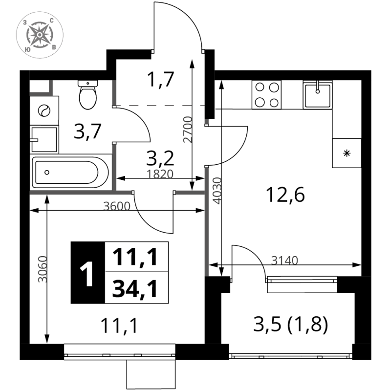 1 ккв