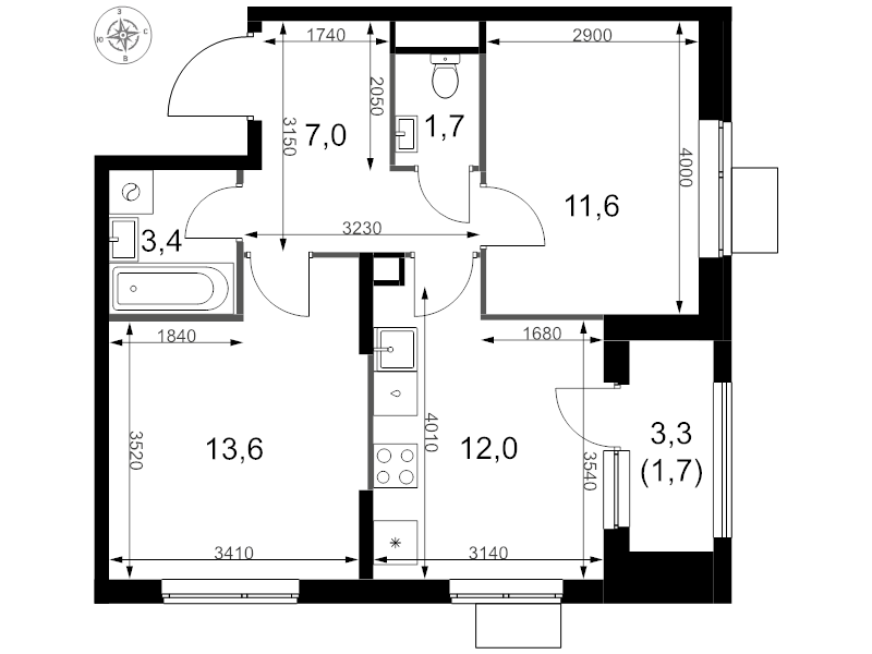 2 ккв 51 м²